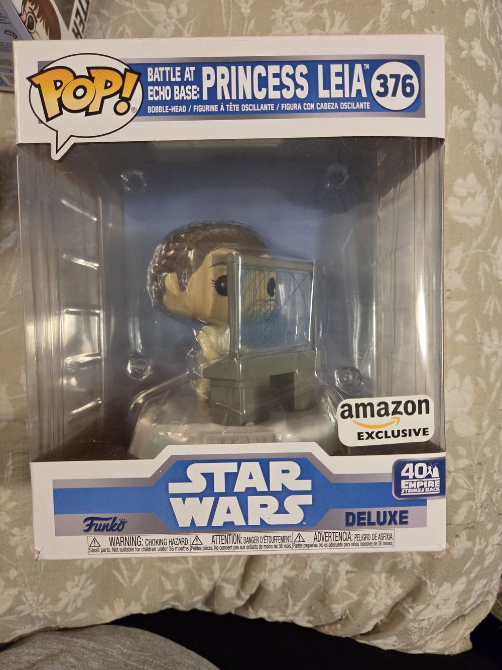 pop Star Wars Princess Leia Vinyl Figure - White, Blue, Brown